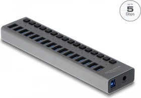 DeLOCK USB-Hub, 16x USB-A 3.0, USB-B 3.0 [Buchse] (63739)