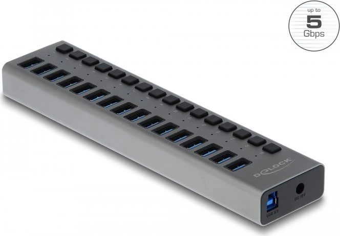 DeLOCK USB-Hub, 16x USB-A 3.0, USB-B 3.0 [Buchse]