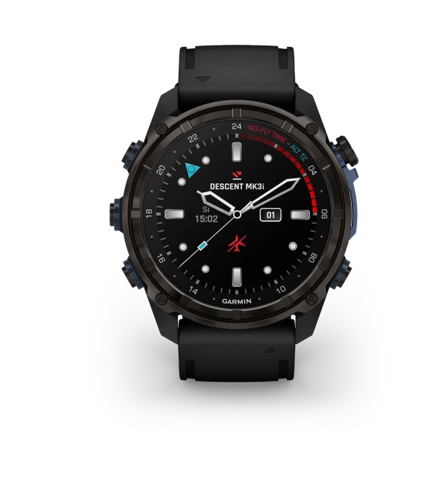 Garmin Descent Mk3i 43mm mit Silikonarmband carbon grey/black