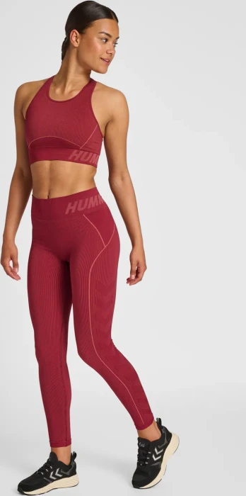 hummel Christel Sport-BH cabernet/apple butter melange (Damen)