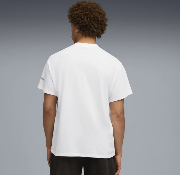 Puma Melo Alwayz On 1 Basketball T-Shirt kurzarm puma white/sun struck (Herren)