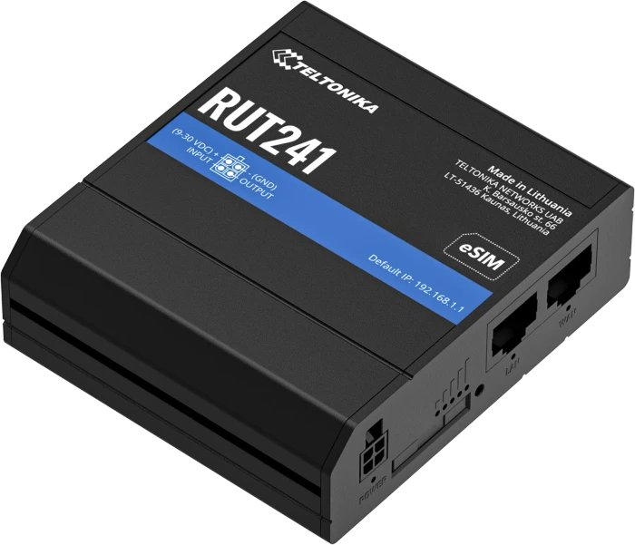 Teltonika RUT241, Router, eSIM, Global, Universal Netzteil, LTE