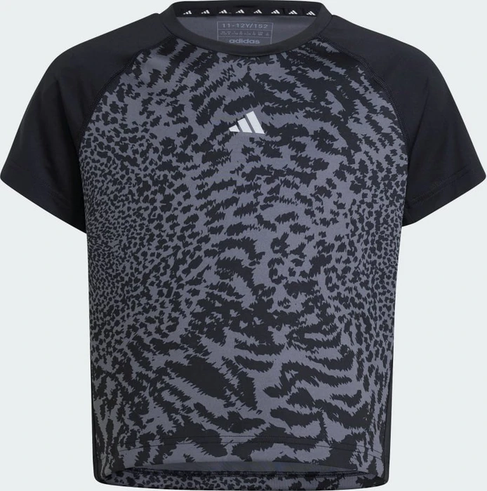 adidas Print T-Shirt kurzarm grey five/black/reflective silver (Junior)