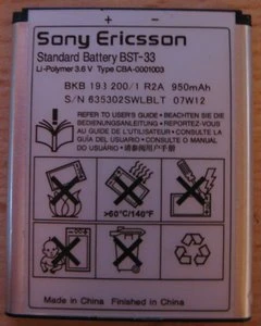 Sony Ericsson BST-33 Akku