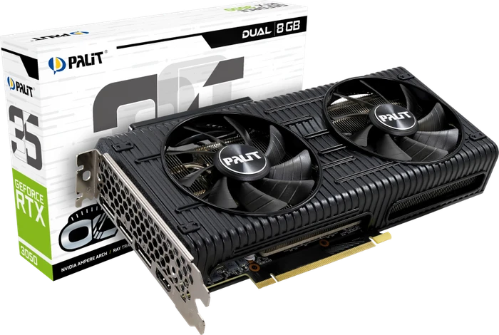 Palit GeForce RTX 3050 Dual OC, 8GB GDDR6, HDMI, 3x DP