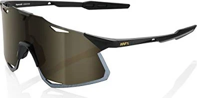 100% Hypercraft matte black/soft gold mirror lens