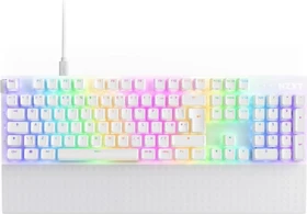 NZXT Function 2, matt weiß, LEDs RGB, hot-swap, Swift Optical PURPLE, USB, UK (KB-001NW-UK)