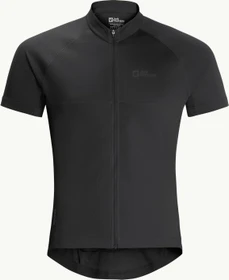 Jack Wolfskin Morobbia FZ Trikot kurzarm schwarz (Herren)