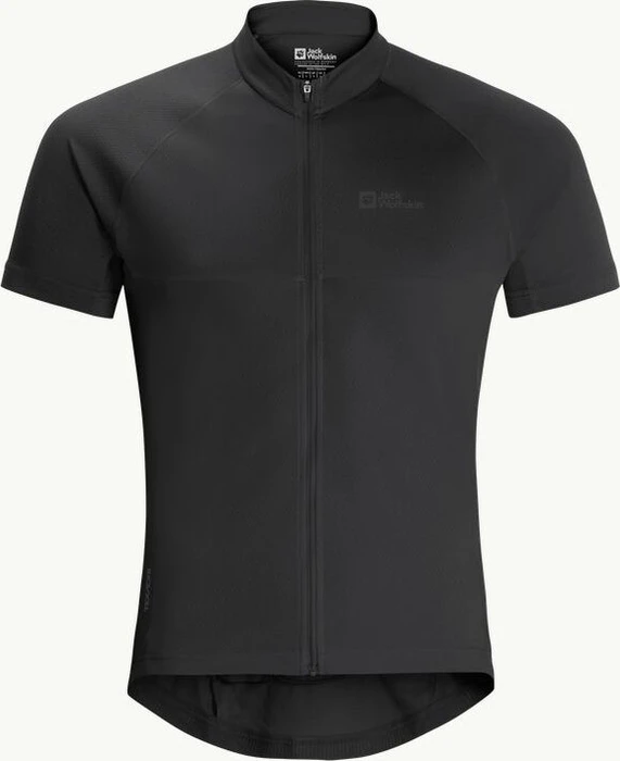 Jack Wolfskin Morobbia FZ Trikot kurzarm schwarz (Herren)