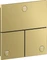 Hansgrohe Axor ShowerSelect ID eckig Kontrollfeld Ventil für 3 Verbraucher polished gold optic Vorschaubild