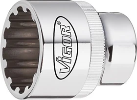Vigor Außenzwölfkant Steckschlüssel 1/4", 13x25mm