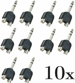 goobay 6.3mm Klinke/Cinch Stereo Adapter