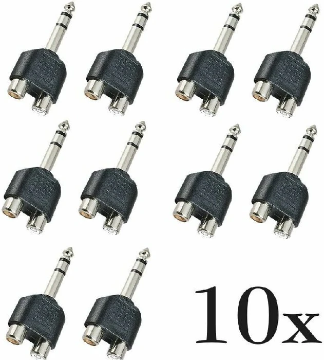goobay 6.3mm Klinke/Cinch Stereo Adapter