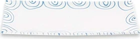Gmundner Keramik Blaugeflammt Platte 36x15cm