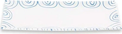 Gmundner Keramik Blaugeflammt Platte 36x15cm