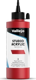 Vallejo Studio Acrylic naphthol crimson, 200ml