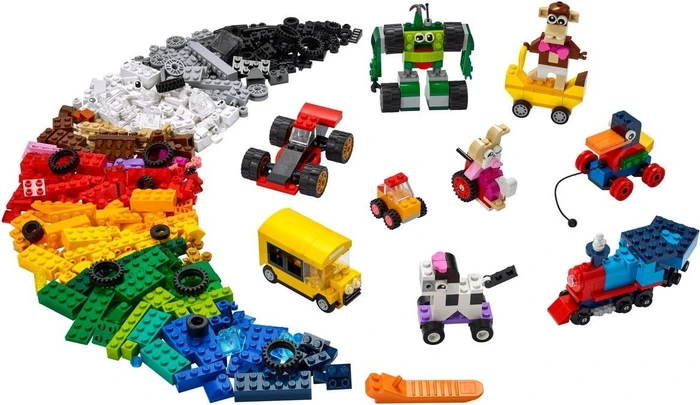 LEGO Classic - Steinebox mit Rädern