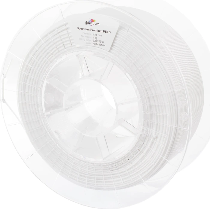 Spectrum PETG, polar white, Spule, 1.75mm, 1.00kg