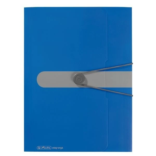 Herlitz Dreiflügelmappe mit Gummizug, A4, blau