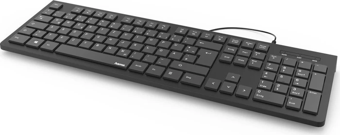 Hama KC-200 Basic Tastatur, schwarz, USB, DE