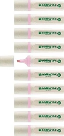 edding EcoLine 24 Highlighter pastellrosa, 10er-Pack