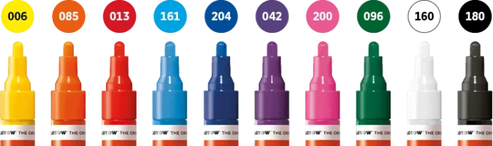 Molotow ONE4ALL 227HS 4mm Acrylmarker Basic-Set 1 sortiert, 10er-Set, Etui