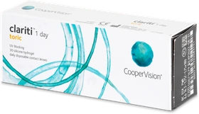 Cooper Vision Sauflon Clariti 1 day toric, +1.00 Dioptrien, 30 Stück