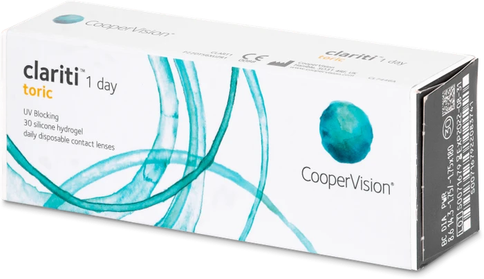 Cooper Vision Sauflon Clariti 1 day toric, +1.00 Dioptrien, 30 Stück