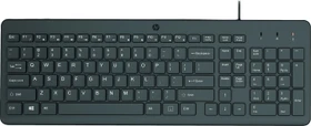 HP 150 kabelgebundene Tastatur, schwarz, USB, DE