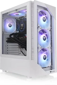 Thermaltake View 200 TG ARGB Snow Edition, weiß, Glasfenster (CA-1X3-00M6WN-00)