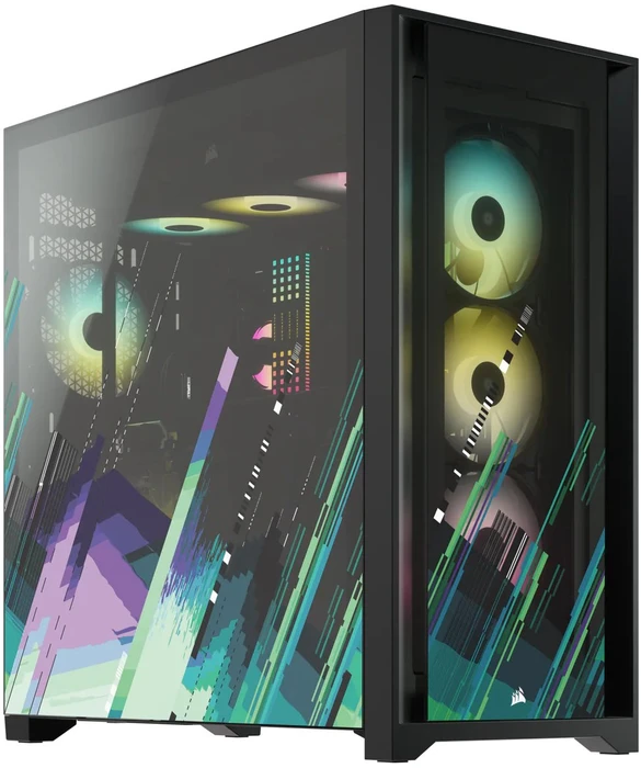 Corsair iCue 5000X RGB Signature Series Shift, schwarz, Glasfenster