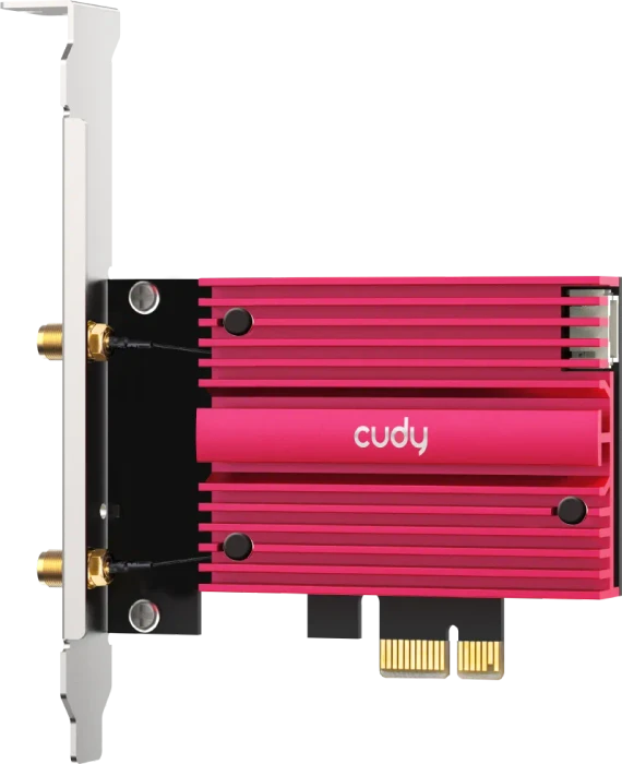 Cudy WLAN-Adapter, Wi-Fi 7, WE9300S, BE9300, 2.4GHz/5GHz/6GHz WLAN, Bluetooth 5.4, PCIe x1