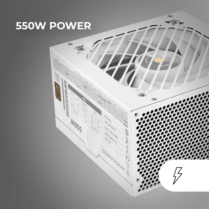 Mars Gaming MPB550SIW weiß 550W, ATX 2.4