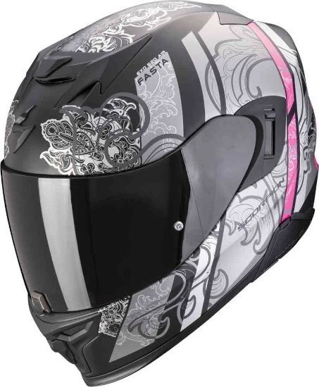 Scorpion EXO-520 Evo Air Fasta matt schwarz/silber/rosa