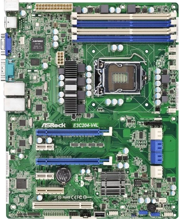 ASRock Rack E3C204-V4L (Intel 1155)