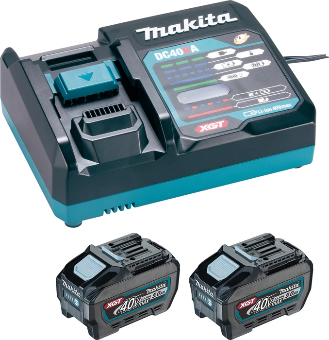 Makita Powersource-Kit Starterset 40V, 5.0Ah, Li-Ionen, 2 Akkus [10.0Ah] [400Wh]