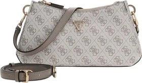 Guess Noelle 4G-Logo Mini Schultertasche dark taupe
