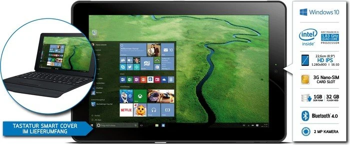 Odys Windesk 9 plus 2in1 V2, UMTS