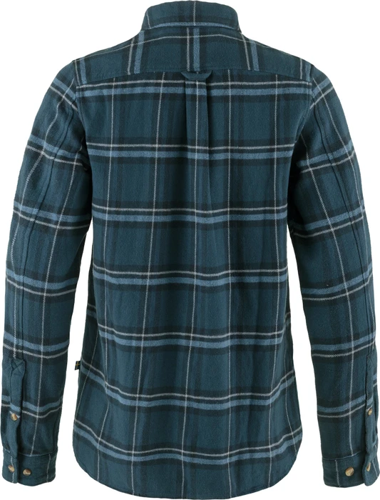 Fjällräven Övik Heavy Flannel Hemd langarm indigo blue/dark navy (Damen)