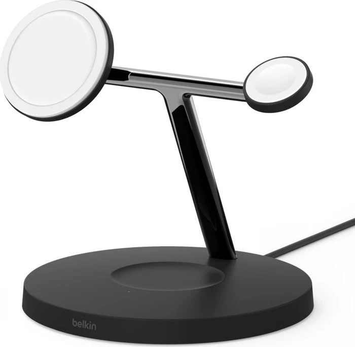 Belkin BoostCharge Pro Drahtloses 3-in-1-Ladegerät mit MagSafe 15W schwarz