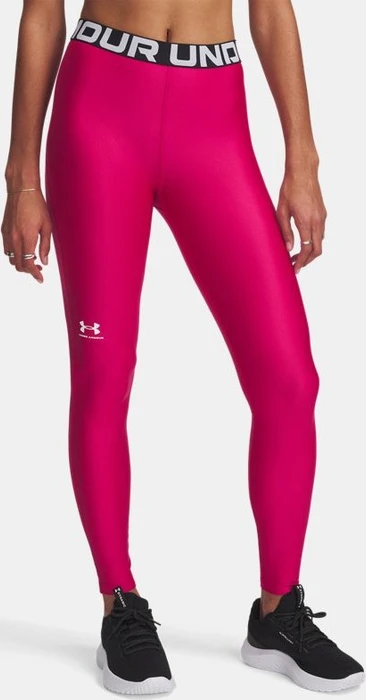 Under Armour HeatGear Hose lang shaded fuchsia/white (Damen)