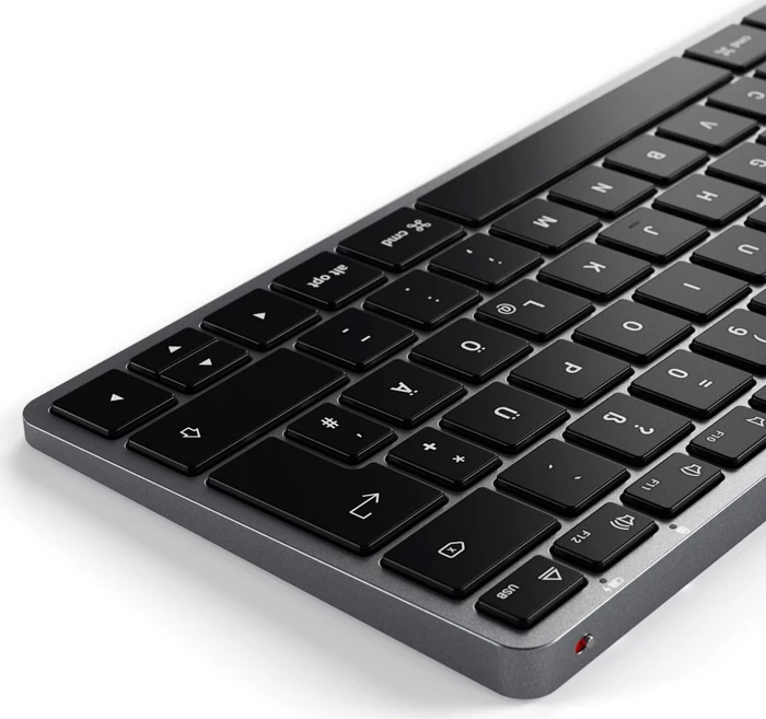 Satechi Slim X1 Backlit Keyboard, schwarz/grau, Bluetooth, DE