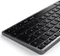 Satechi Slim X1 Backlit Keyboard, schwarz/grau, Bluetooth, DE Vorschaubild