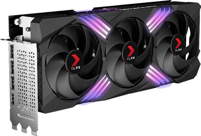 PNY GeForce RTX 4070 Ti XLR8 Gaming Verto Epic-X RGB Overclocked Triple Fan, 12GB GDDR6X, HDMI, 3x DP