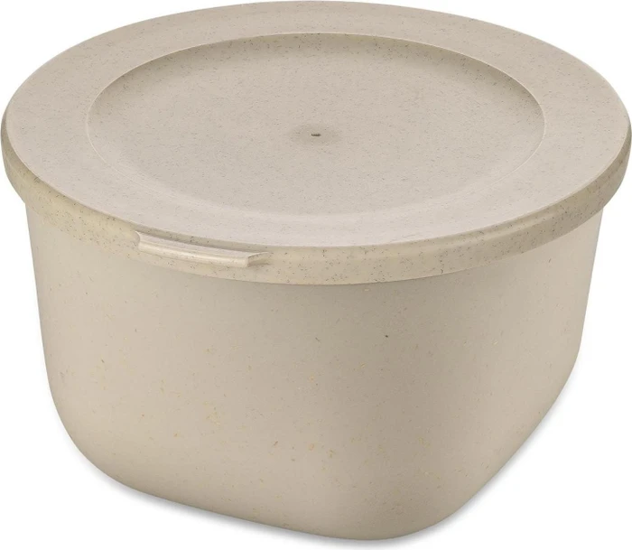 koziol Connect Box 1 mit Deckel Speisegefäß 1l nature desert sand