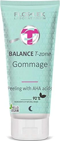 FlosLek Balance T-Zone Gommage AHA Peeling, 125g
