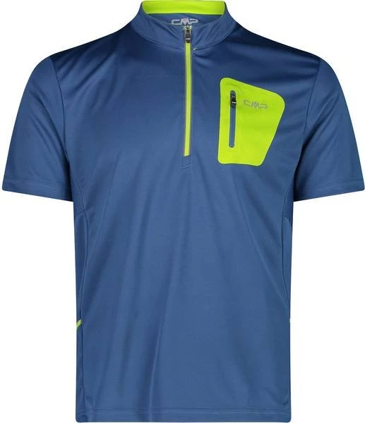 CMP Free Bike Half Zip Trikot kurzarm dusty blue (Herren)