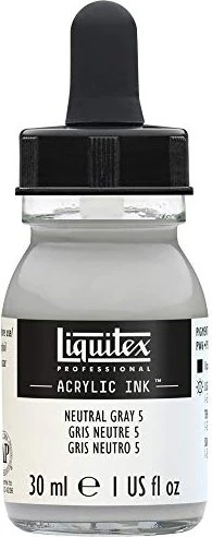 Liquitex Professional Acrylic Ink neutral gray 5, 30ml