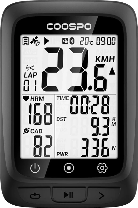 Coospo BC107 GPS schwarz