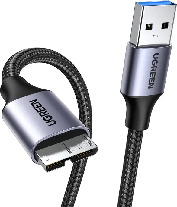 Ugreen USB 3.0 Kabel, USB 3.0 Micro-B/USB-A 3.0, 2m